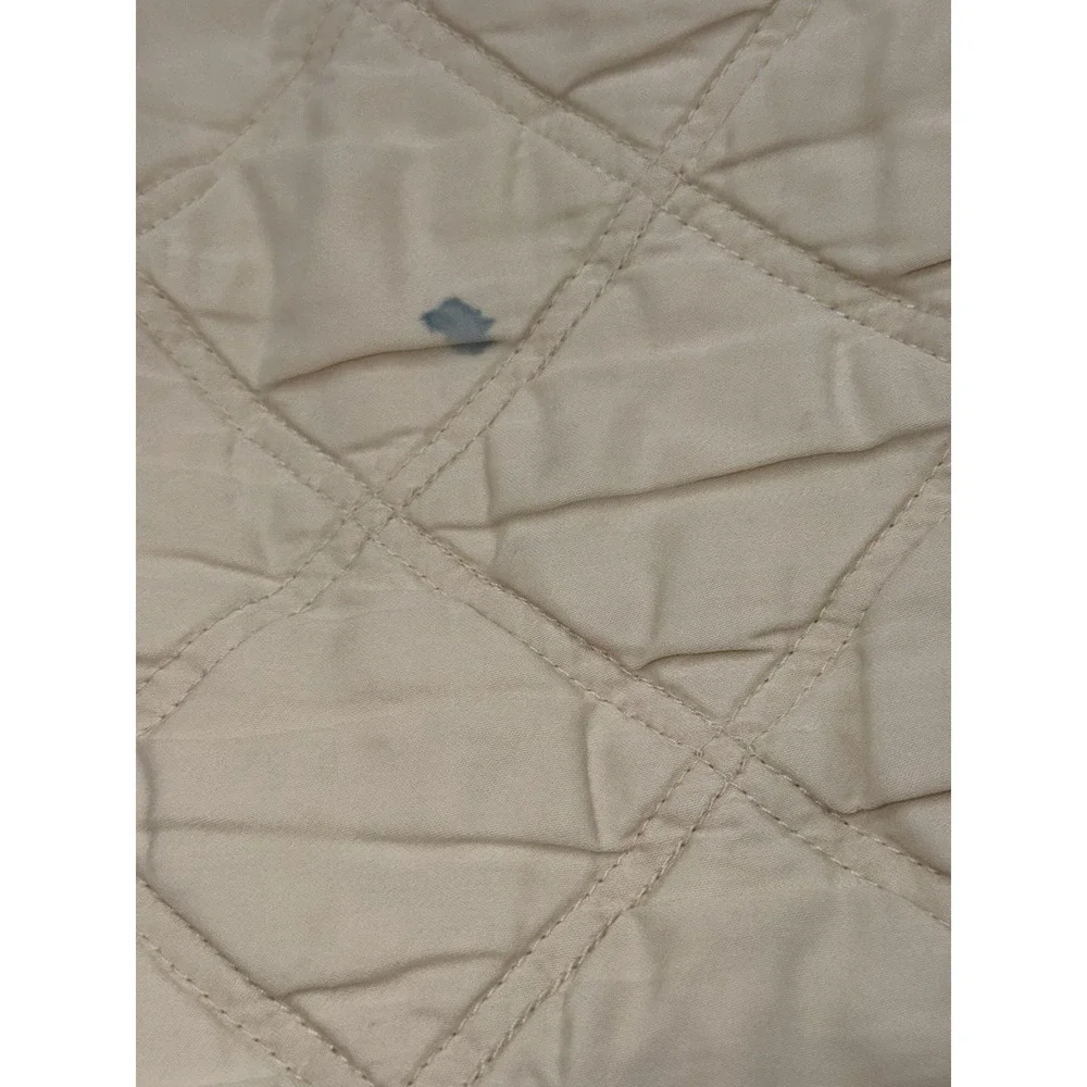 Pine Cone Hill King Quilt Ivory Cream Tencel Lyocell Coverlet Cottage Farmhouse